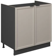 Vicco Unterschrank Fame-Line, GrauBeige/Anthrazit, 80 cm ohne Arbeitsplatte...