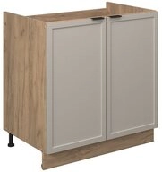 Vicco Unterschrank Fame-Line, GrauBeige/Goldkraft Eiche, 80 cm ohne...