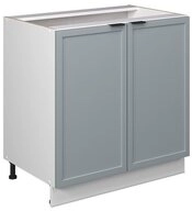 Vicco Unterschrank Fame-Line, Hellblau-grau/Wei&szlig;, 80 cm mit Regal, ohne