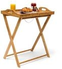 relaxdays Tabletttisch Bambus 63,5 cm natur (2-St)