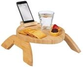relaxdays Tablett Sofatablett f&uuml;r Armlehne, Bambus