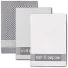 Dyckhoff Geschirrtuch Salt & Pepper, Ma&szlig;e je Tuch ca. 50x70 cm, (Set, 3-tlg),...