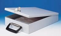 WEDO Geldkassette Dokumenten-Kassette A4 lichtgrau