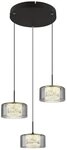GLOBO LIGHTING LED Pendelleuchte FOGSY, LED fest integriert, Tageslichtwei&szlig;,