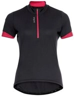 Odlo Funktionsshirt Odlo Women&acute;s T-shirt 1/2 zip ESSENTIAL black paradise pink