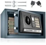 tectake Tresor Elektronischer Safe (20 x 31 x 22 cm, Abmessungen), mit