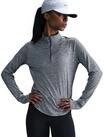 Nike Lauftop W NK SWIFT DF UV HZ TOP hochschlie&szlig;ender Kragen, Rei&szlig;verschluss,