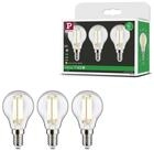 Paulmann LED-Leuchtmittel Eco-Line Filament 230V LED Tropfen E14 3er-Pack 525lm...