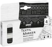 C. KREUL Textilmarker KREUL Textilmarker Black & White schwarz/wei&szlig; 4 St&uuml;ck
