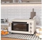 HOMCOM Minibackofen Backofen 10 L 750W 100-230℃ mit Backblech Pizza-Ofen, zum