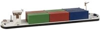 Faller Modellboot Faller 131013 H0 Schiff Modell Flussfrachter mit Containern