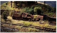 NOCH Modelleisenbahn-Fertiggel&auml;nde H0 Vergessener Ort Lokomotive 60763