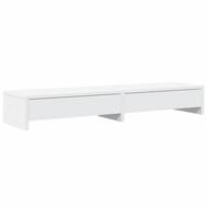 vidaXL Monitorst&auml;nder Monitorst&auml;nder mit Schubladen Wei&szlig; 100 x 27 x 15 cm
