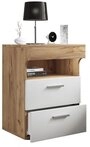 VCM Nachttisch Slepal L 61x45x39cm (1-St), Nachtschrank, Beistelltisch mit zwei