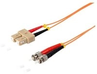 S-Conn Duplex Patchkabel SC/ST 50/125&micro; OM2 1,0m Glasfaserkabel
