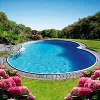Clear Pool Achtformpool PREMIUM MALLORCA (Set, 2-tlg), in verschiedenen Gr&ouml;&szlig;en