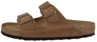 Birkenstock Arizona ge&ouml;ltes Naturleder normal Sandale Sandaletten,...