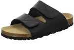 AFS-Schuhe 310823 Klettverschluss Pantolette f&uuml;r Herren aus Leder mit Fu&szlig;bett, Made