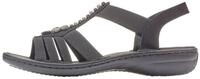 Rieker Riemchensandale Sommerschuh, Sandalette, Keilabsatz, mit sch&ouml;ner Verzierung