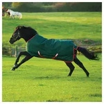 Horseware Pferde-Regendecke Horseware Rambo Original Turnout Lite 0g - Green/Red 155