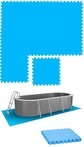 eyepower Pool-Bodenschutzfliese 1,9m&sup2; Poolmatte aus 8 gro&szlig;en EVA Matten -