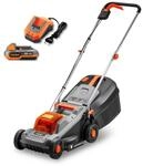 FUXTEC Akkurasenm&auml;her FX-E1RM20ECO-SET, 30 cm Schnittbreite, 30 L Fangkorb, 88,5