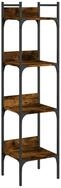 vidaXL B&uuml;cherregal B&uuml;cherregal 4 B&ouml;den R&auml;uchereiche 35x30x138,5 cm...