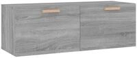 vidaXL H&auml;ngeschrank Wandschrank Grau Sonoma 100x36,5x35 cm Holzwerkstoff (1-St)