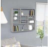 vidaXL Regal, Wandregal Grau Sonoma 90x16x78 cm Holzwerkstoff