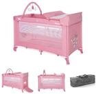 Lorelli Baby-Reisebett Reisebett Noemi 2 Ebenen, Wickelauflage, Spielbogen,