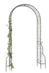 DanDiBo Rosenbogen Metall 254x159 cm Braun 96025 Torbogen Gartentor Eisen...