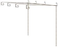 vidaXL Pergola, Garten-Pergola Antik-Braun 4x3x2,5 m Eisen