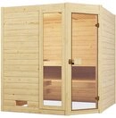 weka Sauna Massivholzsauna VALIDA Eck 2, BxTxH: 189 x 189 x 203,5 cm, 38 mm,