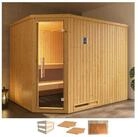 weka Sauna Varberg 4, BxTxH: 244 x 194 x 199 cm, 57 mm, ohne Ofen
