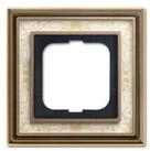 Busch-Jaeger Abdeckplatte Busch-Jaeger Rahmen 1-fach ms/antik Deko elf/ws...
