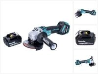 Makita Akku-Winkelschleifer DGA 513 G1 18 V 125 mm Brushless + 1x Akku 6,0 Ah -...