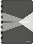 LEITZ Collegeblock LEITZ Collegeblock Office Card A4 kariert grau Collegeblock...