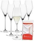SPIEGELAU Champagnerglas Definition Champagnergl&auml;ser + Poliertuch 250 ml,...
