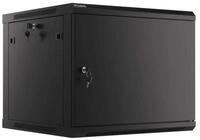 Lanberg Wandgeh&auml;use Lanberg WF01-6609-00B Rack 9U Wandmontiertes Regal Schwarz