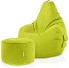 Green Bean Sitzsack Gaming Sitzsack + Hocker Cozy+Cube (Gaming Chair mit...