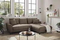 ED EXCITING DESIGN Ecksofa Bern L-Form, mit Bettfunktion, Bettkasten & 3 Zierkissen