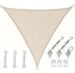 AMANKA Sonnensegel mit Befestigung - 3 x 3 x 3 Winddurchl&auml;ssig - Garten,...