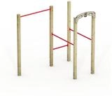 Wickey Turnreck FIT Base 510 - Gartenger&auml;t f&uuml;r Calisthenics, Spiel & Kletterspa&szlig;,