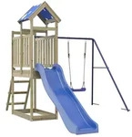 vidaXL Spielturm Spielturm Impr&auml;gniertes Kiefernholz braun