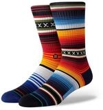 Stance Socken Tagessocke Crew Curren Staple rot/bunt - 1 Paar
