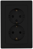 Kopp Steckdosen Hygrostat Kopp Einsatz Steckdose Paris Schwarz (matt) 920950089...