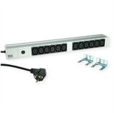 Bachmann 19" 1HE 12xC13 2,0m CEE7/7 Steckdosenleiste (Kabell&auml;nge 2 m), 800.3723