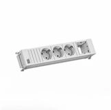 Bachmann POWER FRAME 3xCEE7/3 1xCM 0,2m GST18 RAL9010...