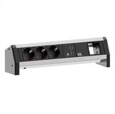 Bachmann DESK 3x Schutzkontakt 1x USB Charger 1x ABD GST18