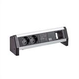 Bachmann DESK 2xCEE7/3 1xUSB Charger GST18 Einbau-Tischsteckdosenleiste (Kabell&auml;nge